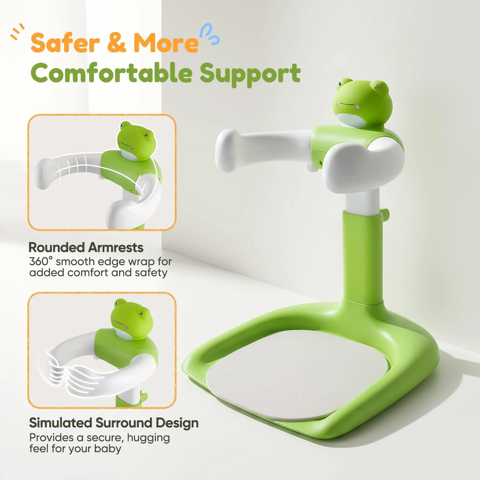 Soporte de Bañera para Bebé, Torre de Ducha Ajustable Antideslizante Desmontable, Soporte Bañera Bebe y Ducha Bebe para 8-36 Meses
