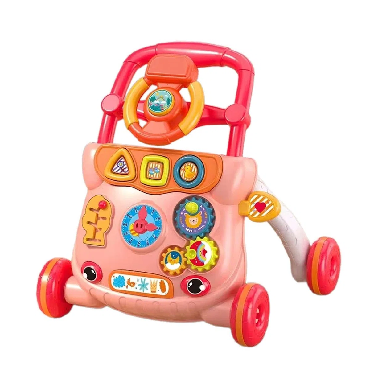 MagiDeal Centro de Juegos para Bebé, Juguete Interactivo para Desarrollo Motor, Rojo