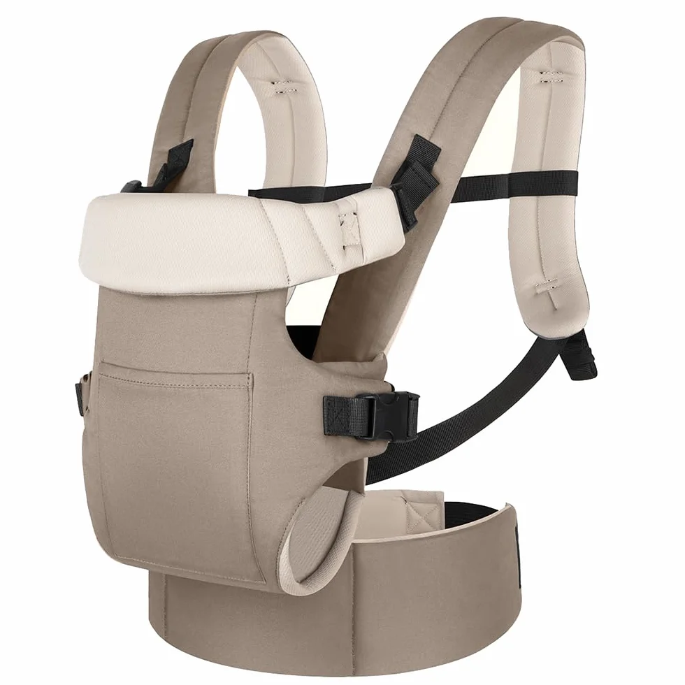 Fular Portabebés 4 en 1, Portabebe Canguro para Bebé hasta 15 kg