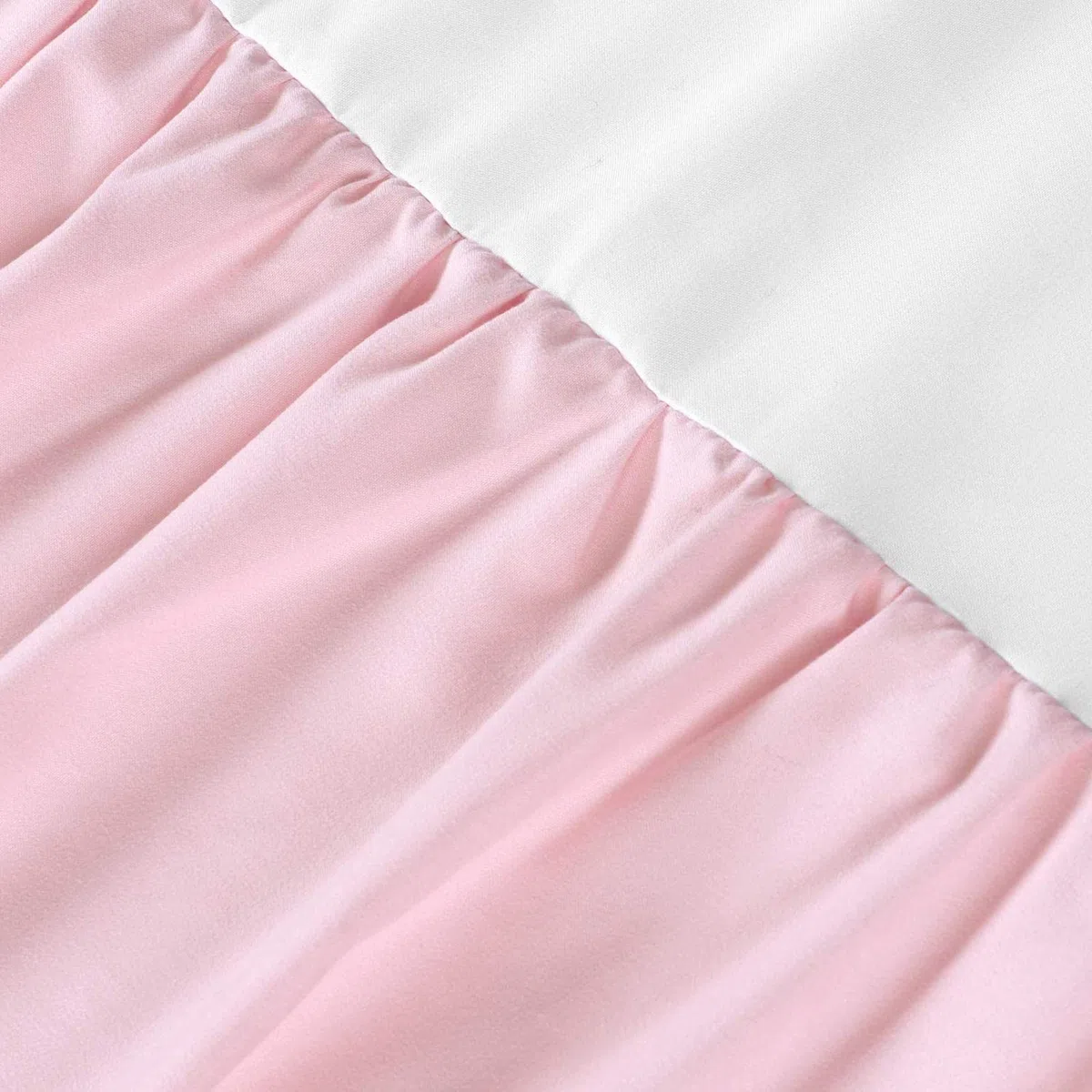 Cuna con Volantes,Faldas Cuna para niños pequeños | Microfibra para Cuna con Pompones para Llevar al bebé a la habitación del bebé cálida y acogedora para Dormir y soñar