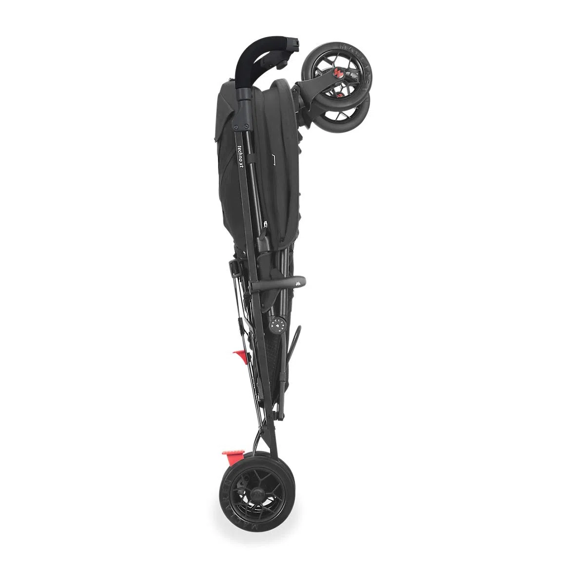 Maclaren Techno Arc silla de paseo tipo paraguas ligero, Para niños de recién nacidos hasta 25 kg, capota extensible con factor UPF 50+ y asiento reclinable, Accesorios incluidos, Negro