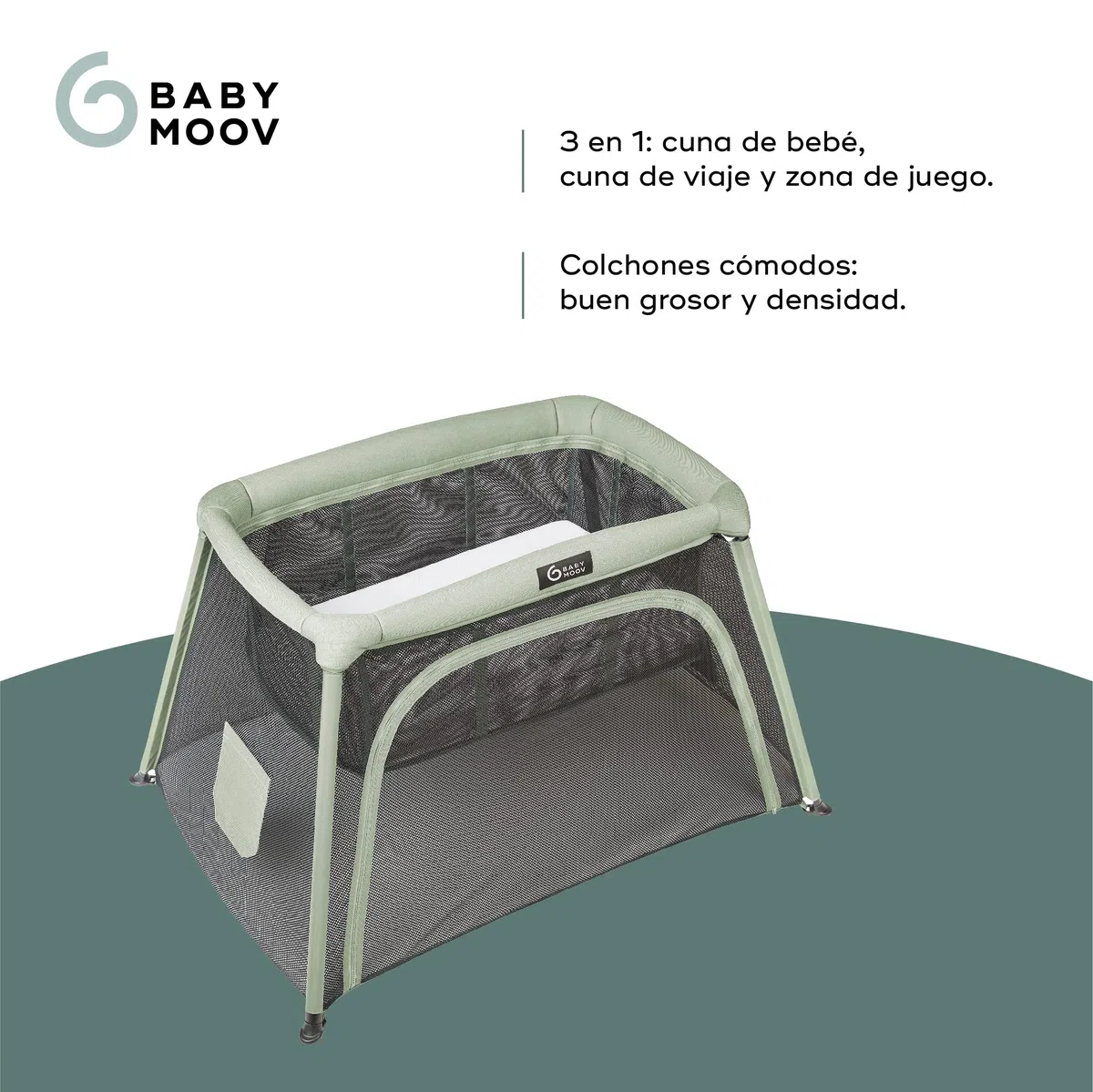 Babymoov Cuna de viaje 3 en 1 Moov and Comfy