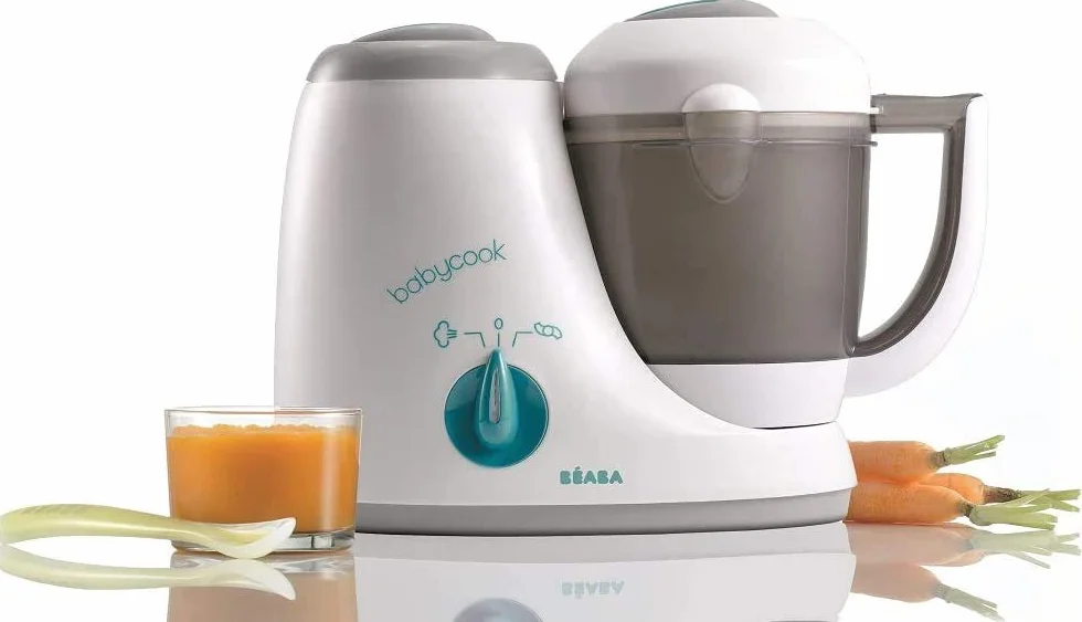 BÉABA Babycook Original, Robot de Cocina para Bebé 4 en 1, Mezcla, Calienta, Cocina al Vapor, Descongela, Comida Casera Rápida, 15 min, Accesorios incluidos