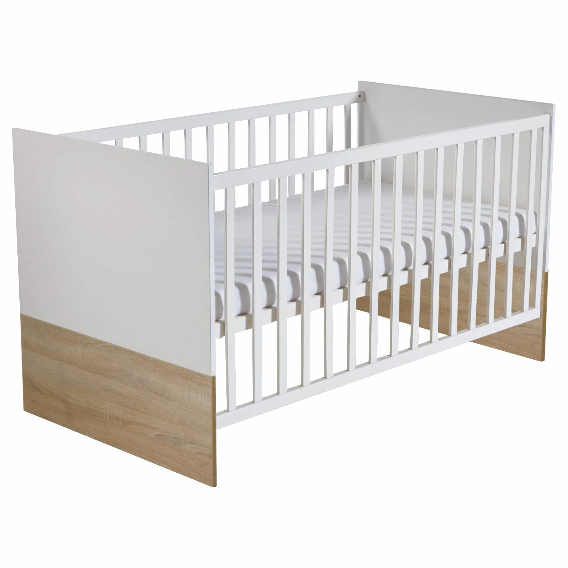 roba Gabriella - Juego de 2 piezas para habitación infantil, incluye cuna de 70 x 140 cm y cómoda cambiador, bicolor