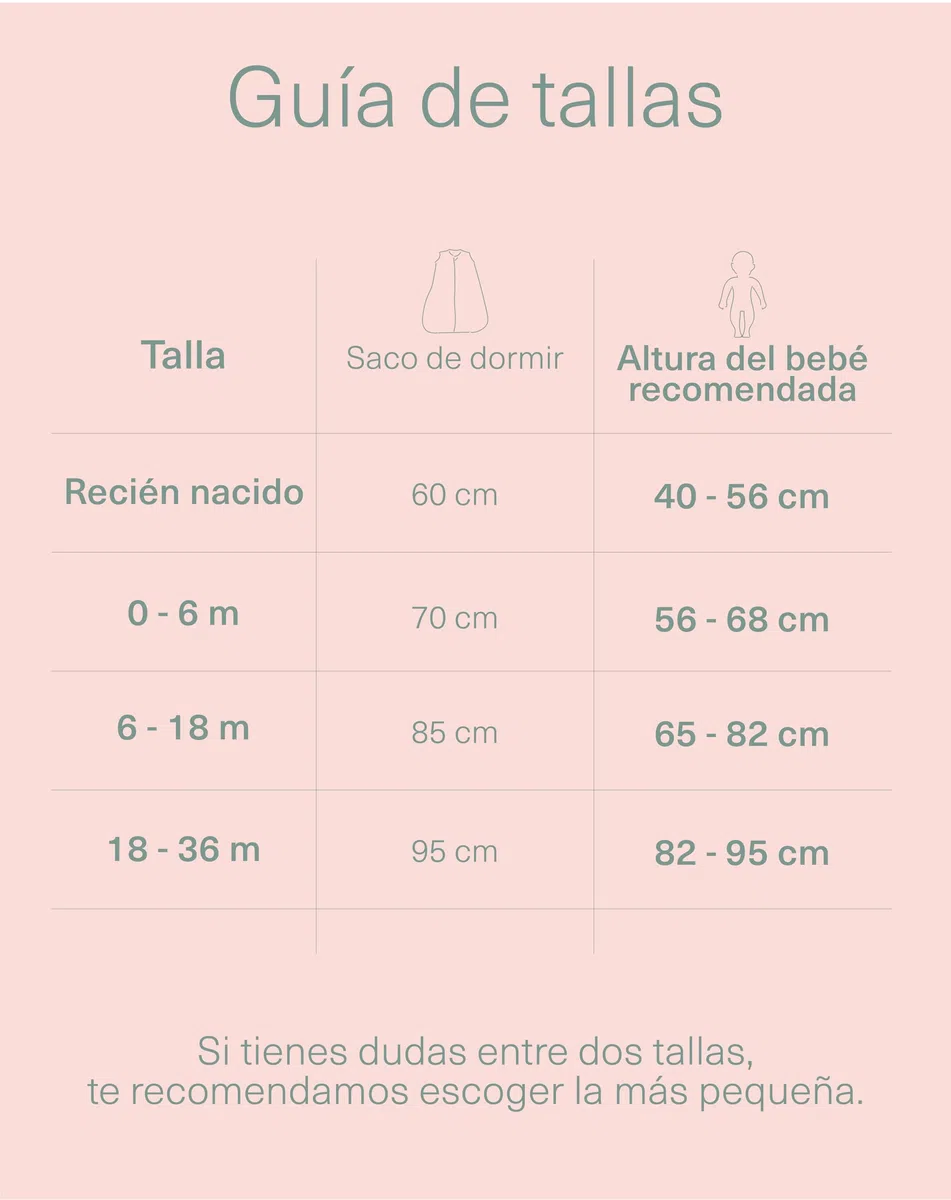 molis&co - Saco de Dormir para bebé 2.5 TOG - 60 cm (0 Meses) - Ideal para Invierno - Muselina Premium - Acolchado, Suave y Cálido - Forest