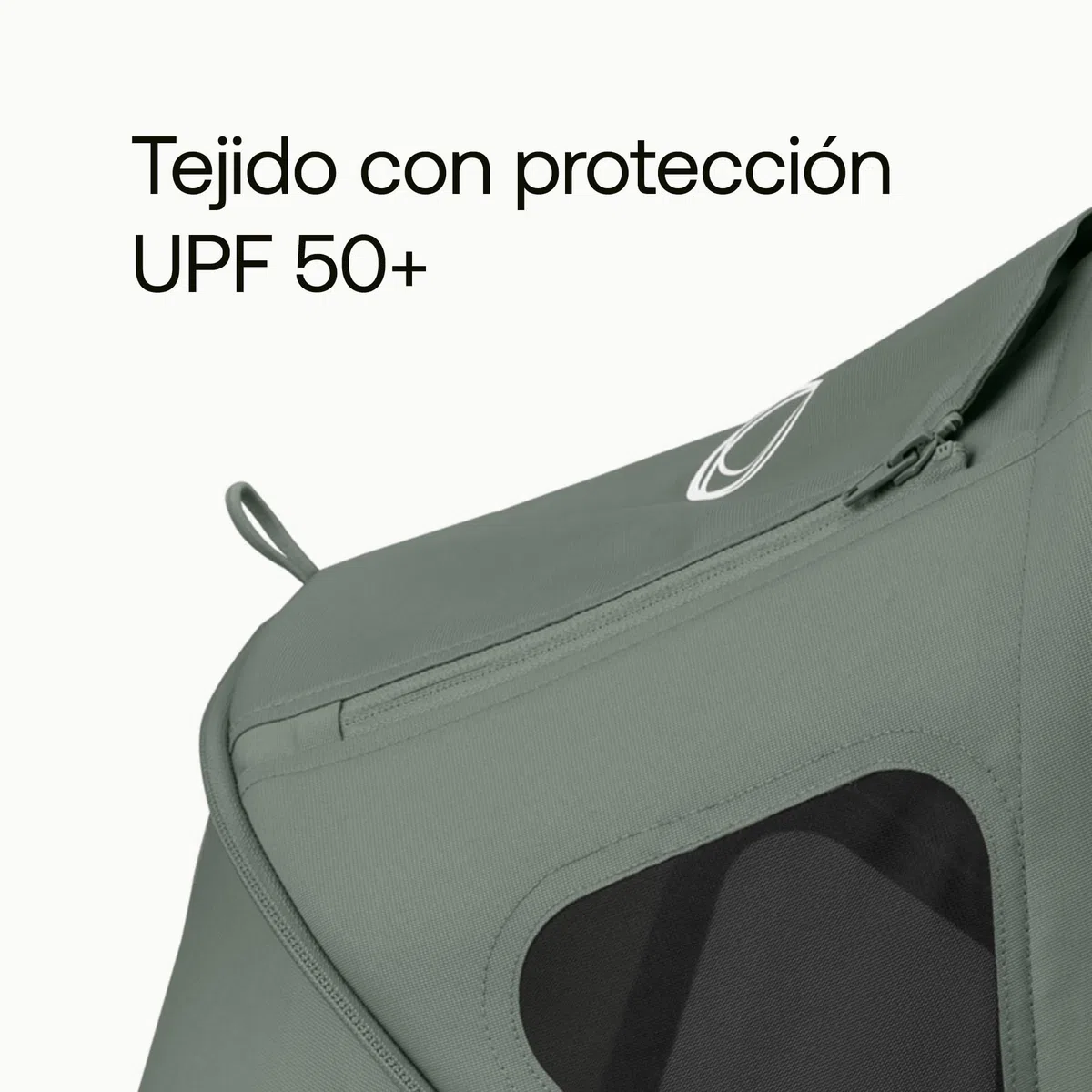 Bugaboo Capota ventilada Dragonfly, extensible para una protección adicional y una protección solar óptima, repelente al agua, Forest Green