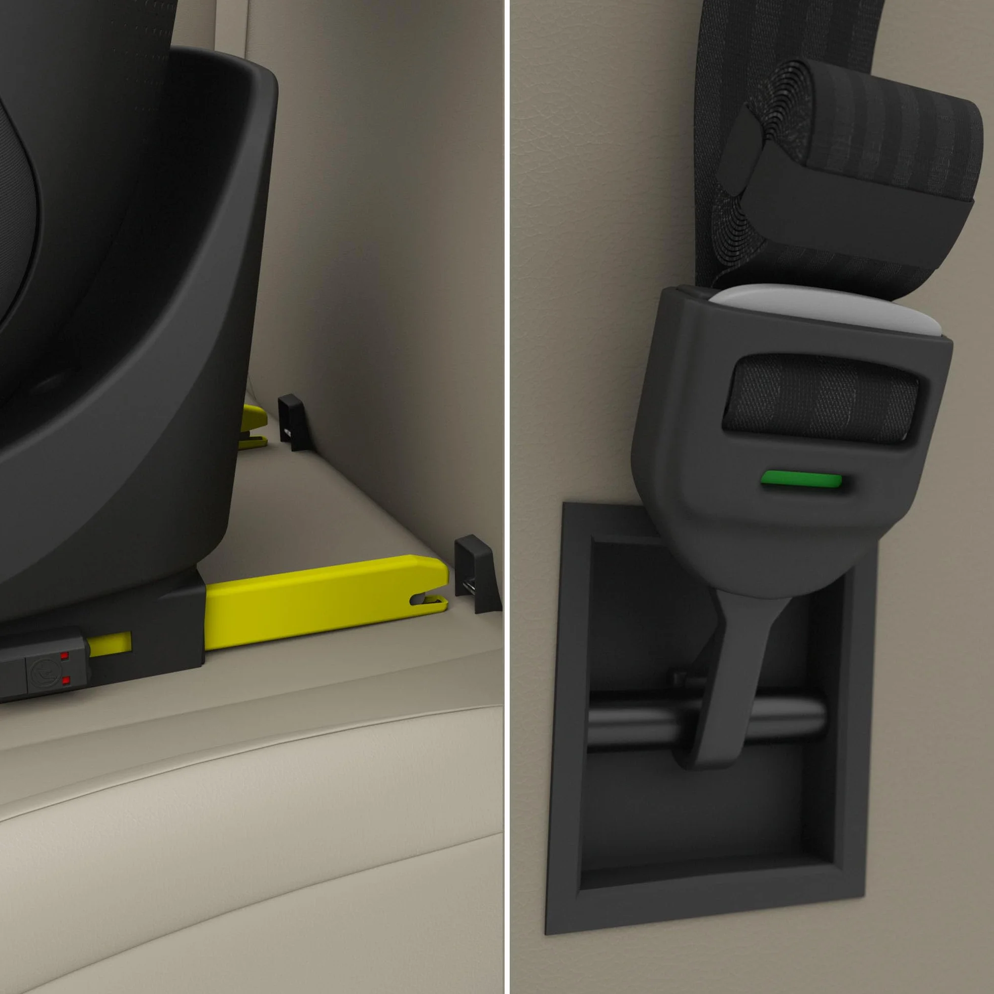 Kinderkraft I-GROW 2 PRO Silla de coche I-SIZE 40-150 cm Isofix 360º Grupo 0+/1/2/3 0-36 kg Negro