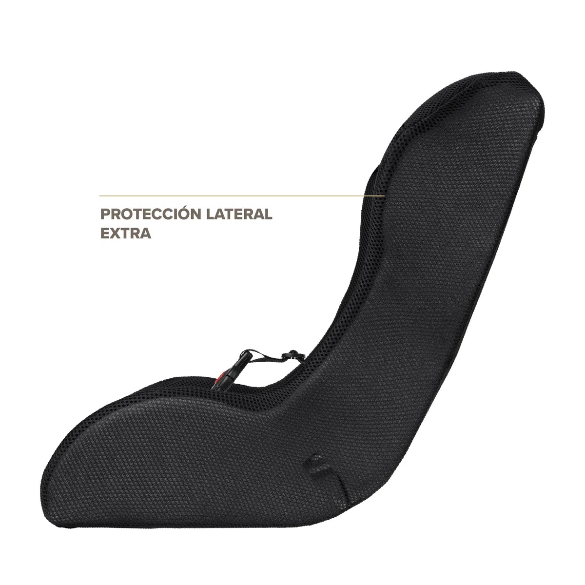 POLISPORT 8015000020 - Mini Pelican Todo Clima Reductor Asiento Bebé con Arnés 3 Puntos para Remolque, Cochecito y Bicicleta Cargo – Transpirable, Seguro y Compatible de 7 a 18 Meses, Negro
