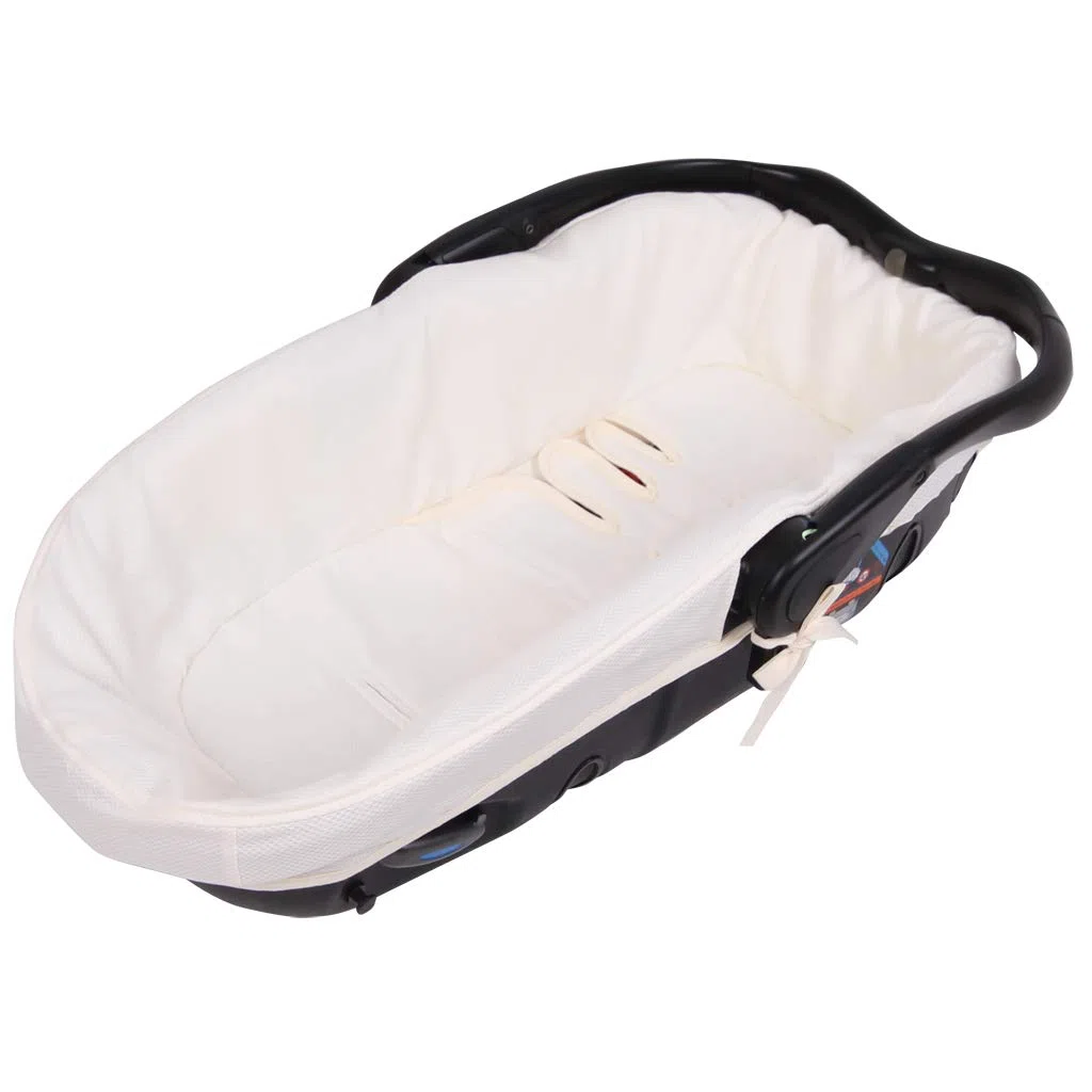 Funda Capazo Jane Matrix Light 2 PIQUE CRUDO - Acolchado Transpirable- (100% Algodón)