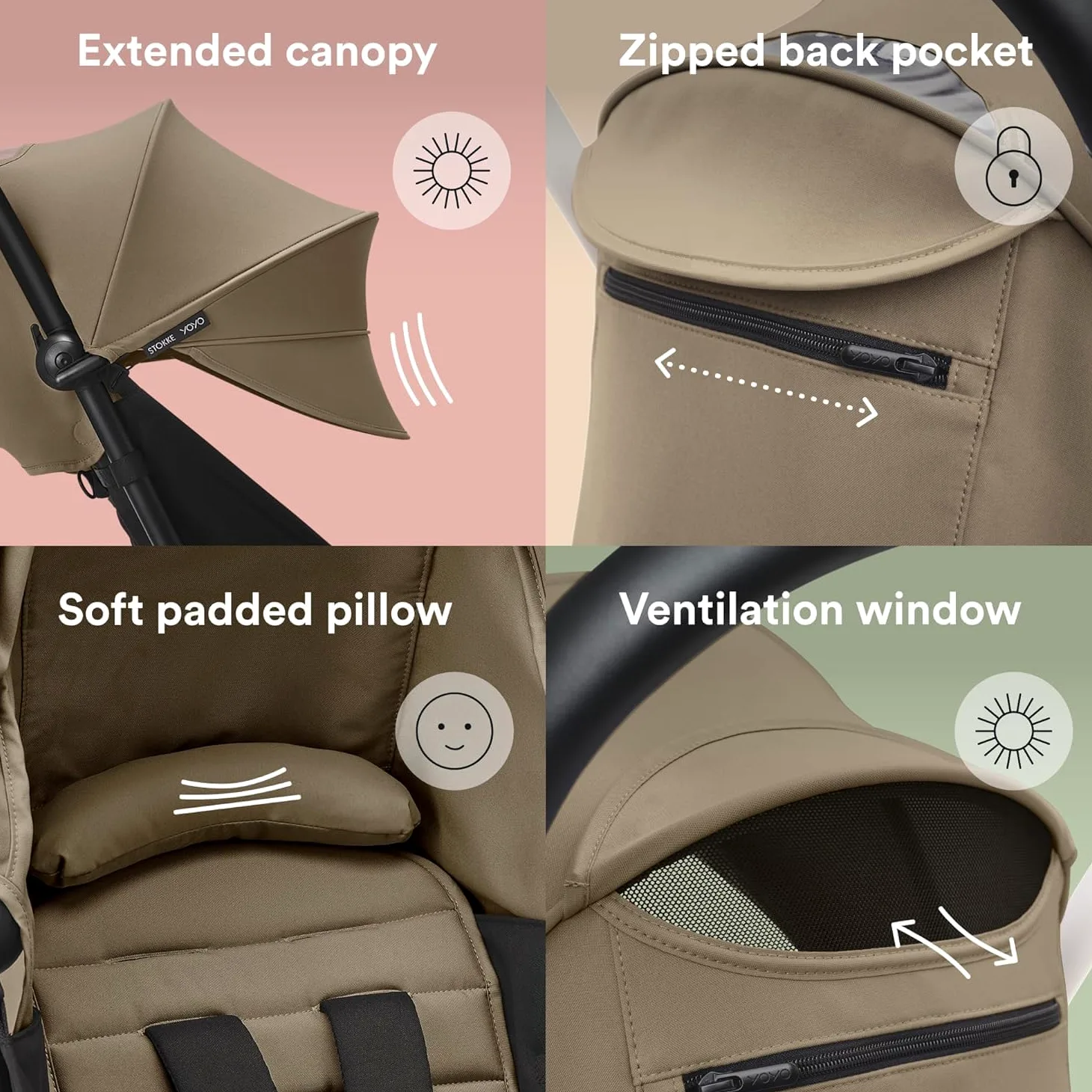 Stokke YOYO x Bonpoint Color Pack 6+ | Elegante tejido de asiento para cochecito YOYO | Para bebés de 6 meses o más | Diseño exclusivo Bonpoint