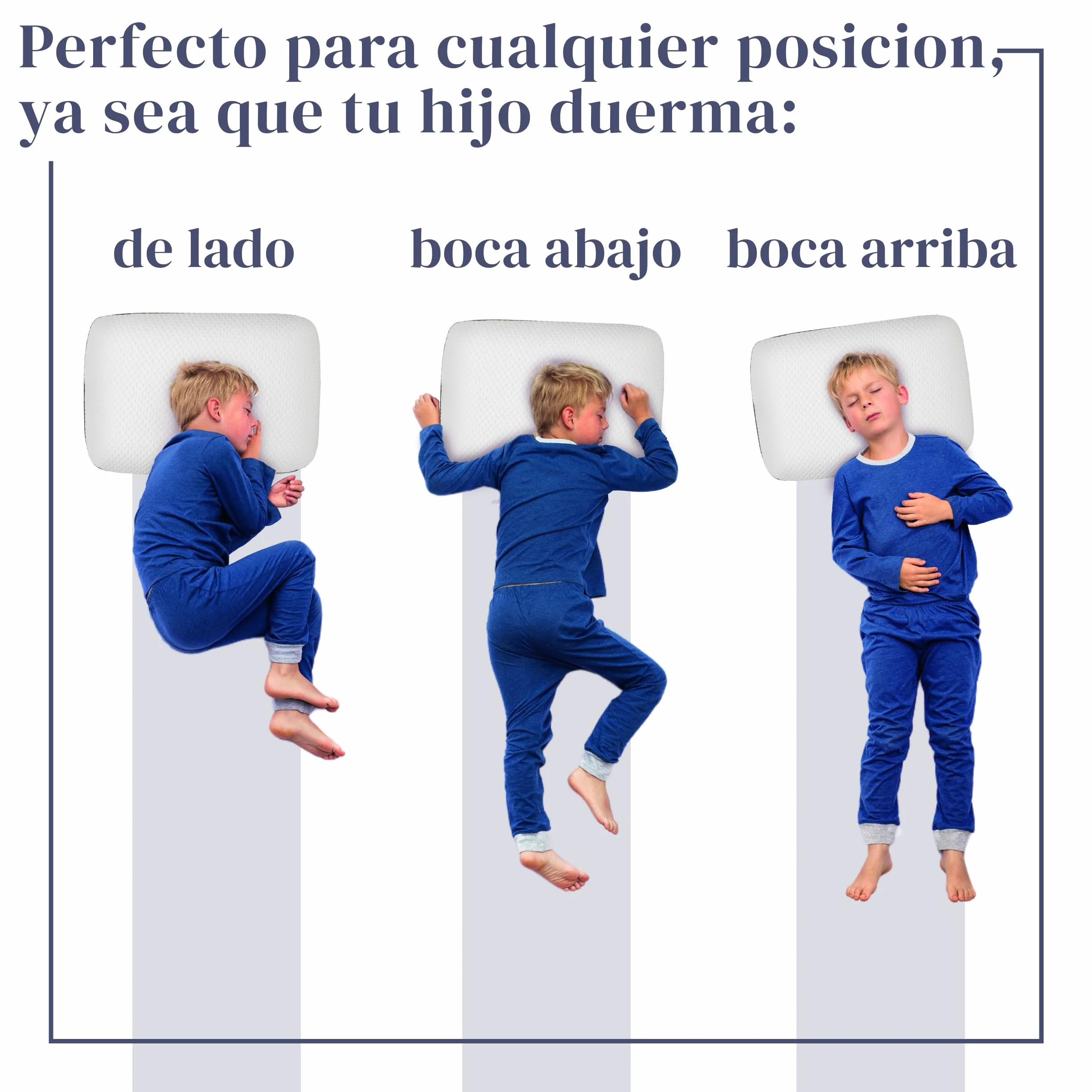 Almohada Cuna 60x40x6 cm Tencel Hipoalergénico Espuma Viscoelástica Natural Transpirable Oeko-Tex