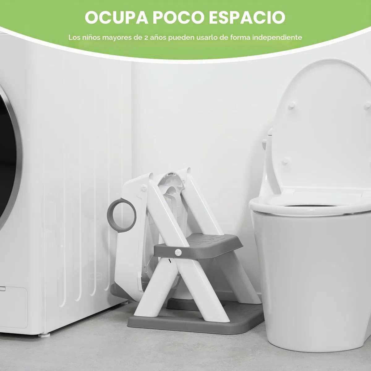 COOSEYA Frog Reductor WC Niños, Baby Plegable Baño Adaptador Wc Niños, Ajustable Entrenamiento Escalera Mejorado 2 en 1, Alfombrilla Impermeable y Escalón Antideslizante