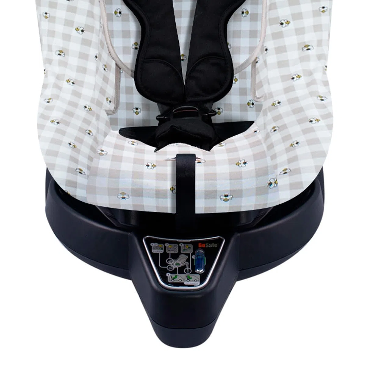 JYOKO Kids Funda de algodón para Silla de Coche Compatible con Besafe Izi Turn B I-Size (Picnic Vichy)