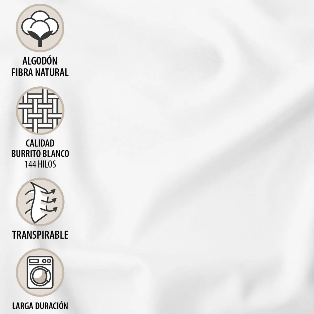 Burrito Blanco | Fundas nórdicas algodón | Cama de 135cm. (+Medidas Disponibles) | Diseño 630 | Color Laurel (135x190/200cm.)