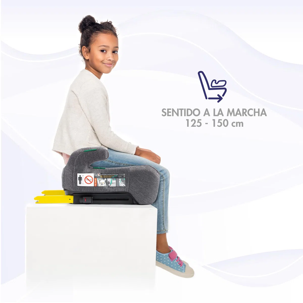 BABYAUTO – Alzador de coche Seguro y Cómodo PICO - I-size - desde los 7 a los 12 años - ISOFIX - para niños desde los 125 a 150 cm de altura (ROYAL RED)