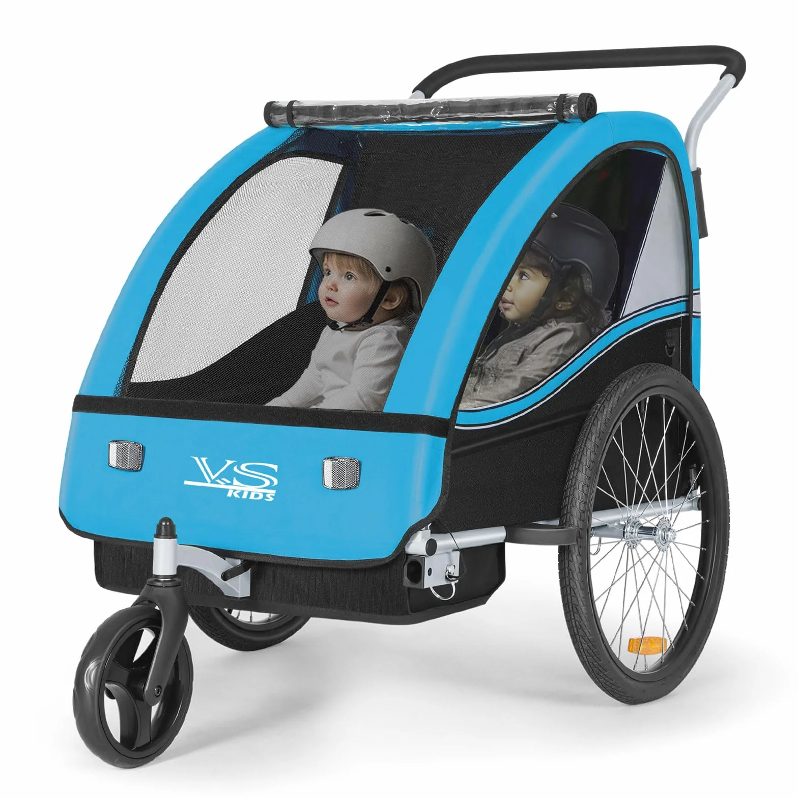 Tiggo VS 50202 Remolque infantil para bicicleta y cochecito 2 en 1
