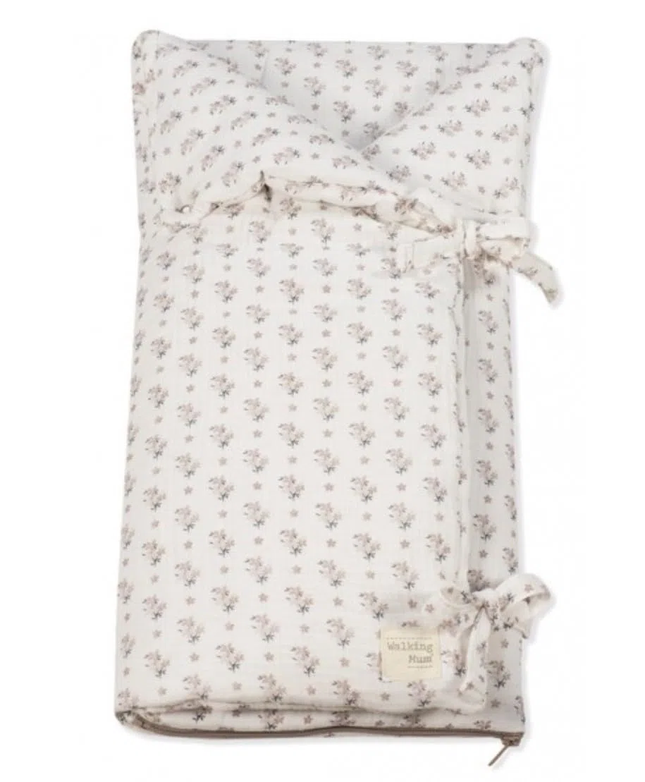 Arruyo manta Botton de Walking Mum (Rosa Claro)