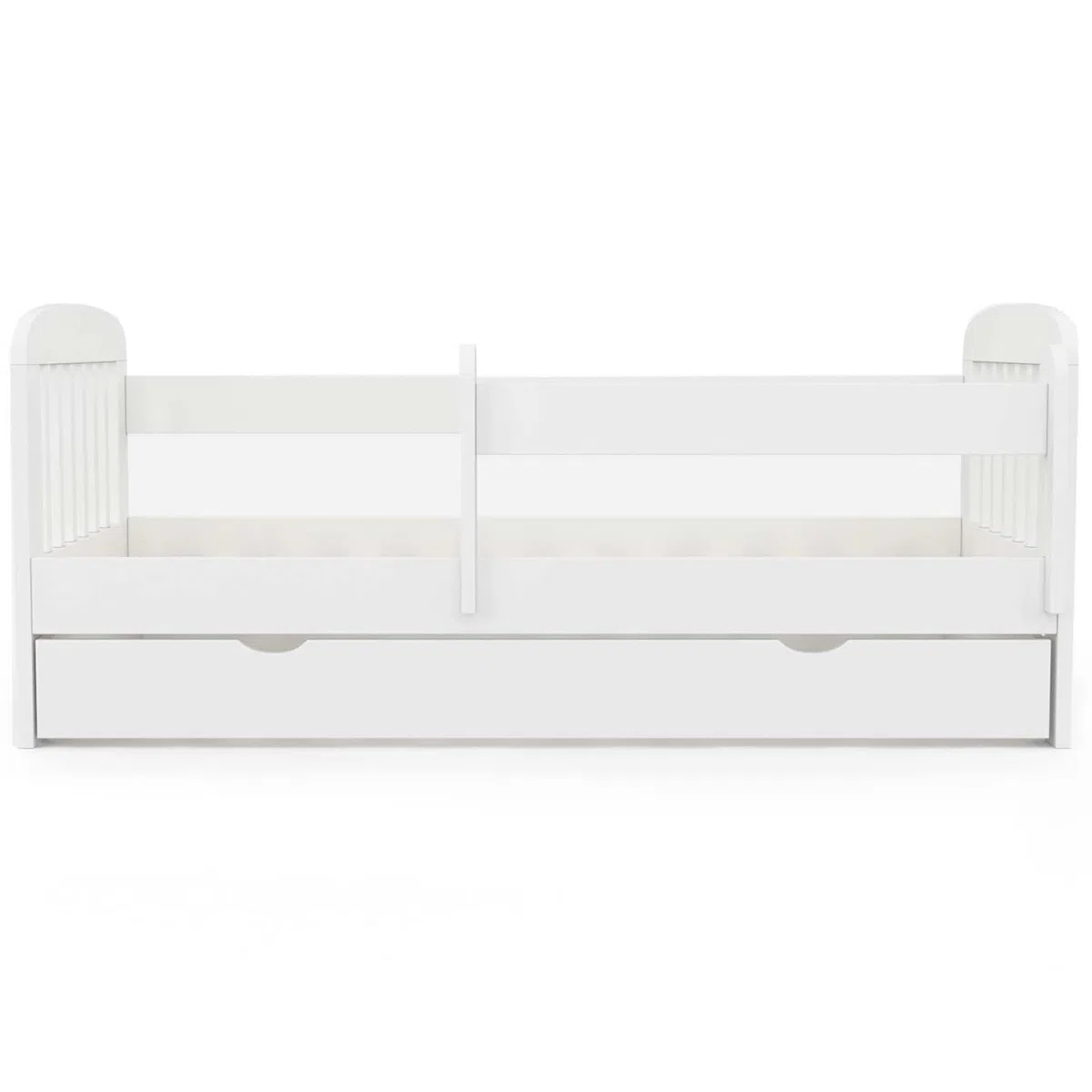 IDMarket - Cama infantil 80 x 160 cm Lilia con 1 cajón, somier y barreras