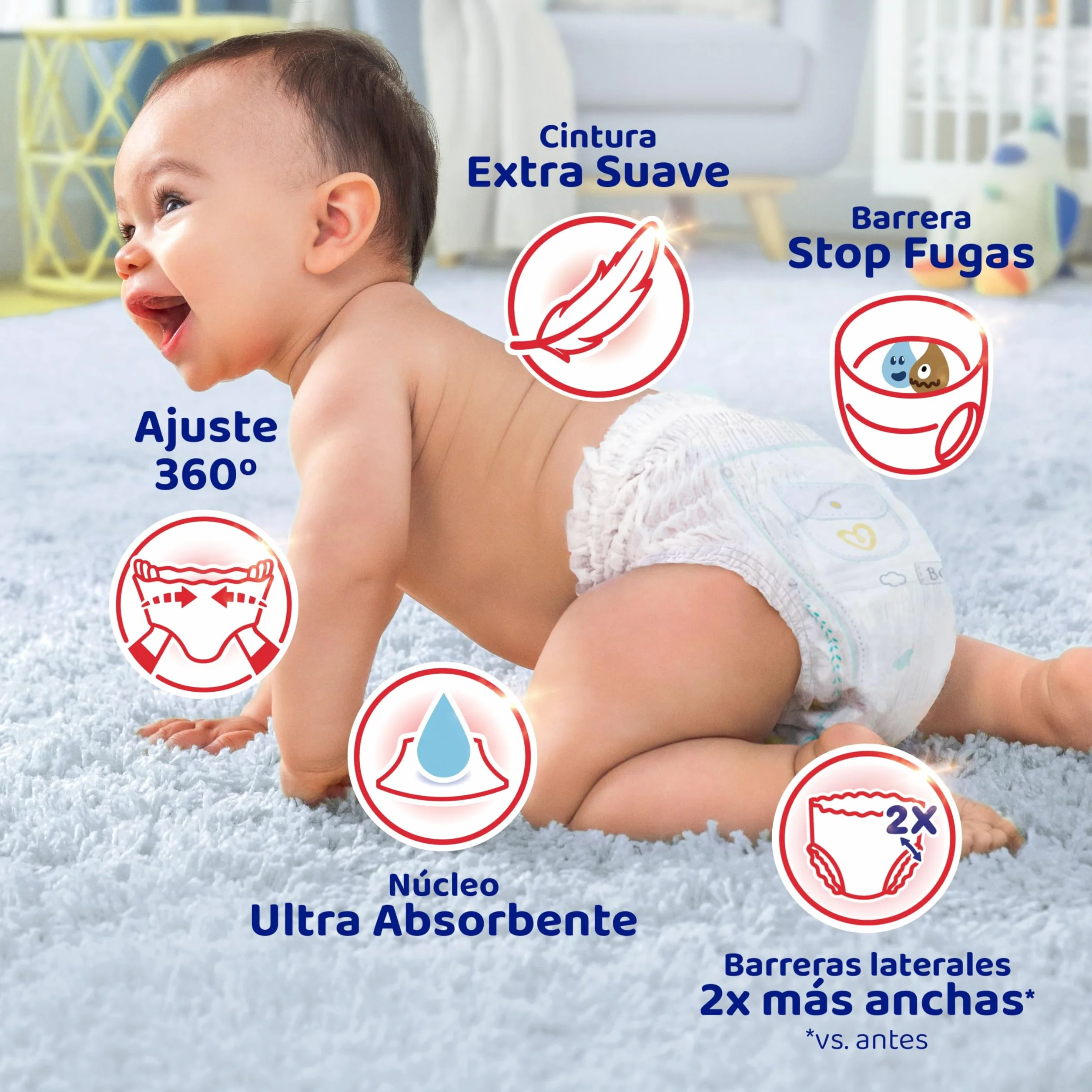 Dodot Pañal-Braguita Activity Pants Talla 5 (11-17 kg) 76 Pañales + 40 Toallitas Ajuste 360 anti-fugas