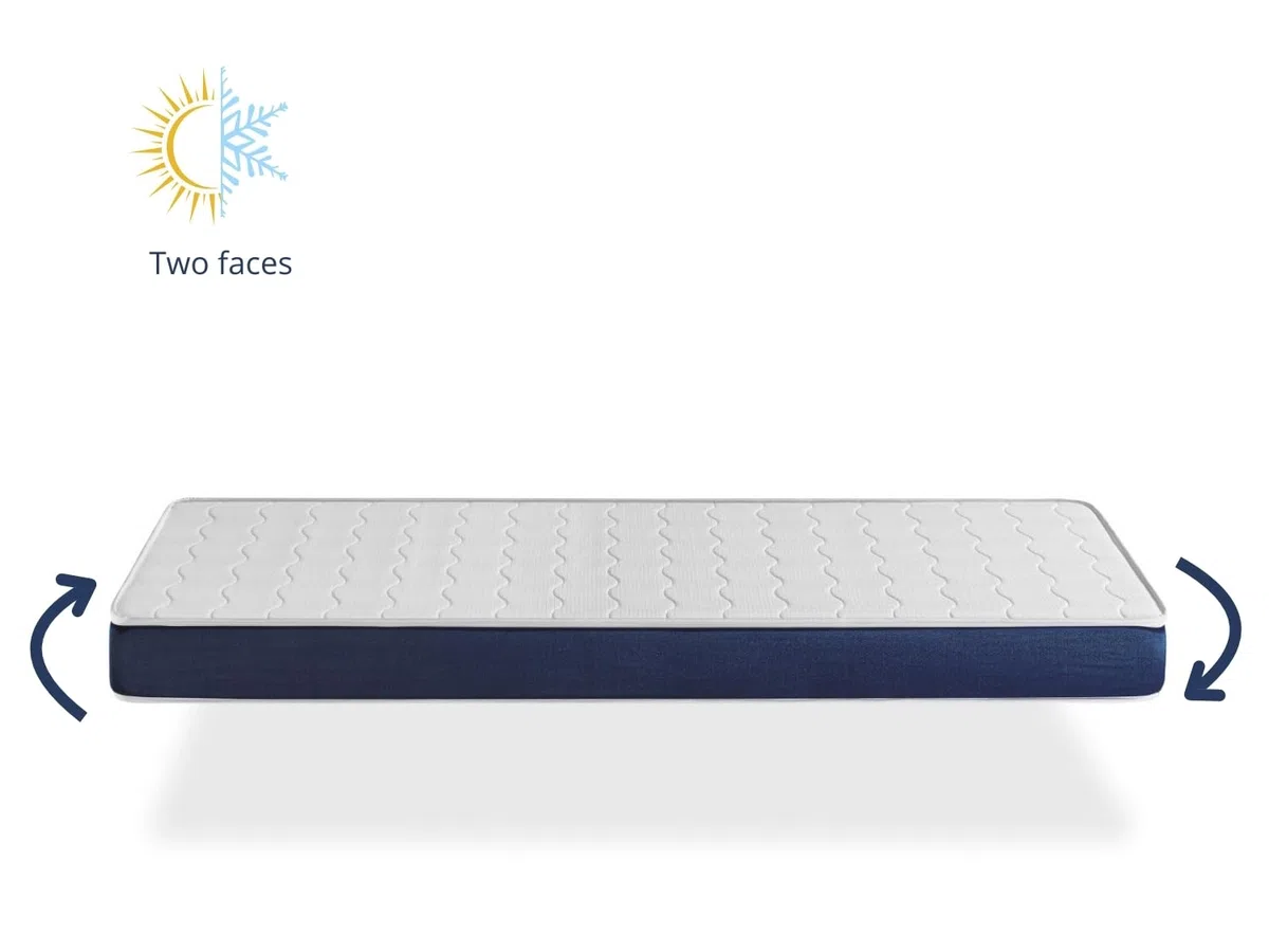 DORMISSIMO Colchon Bebe Baby Bleu 70X140 Altura 11 CM Nucleo Perforado y transpirante