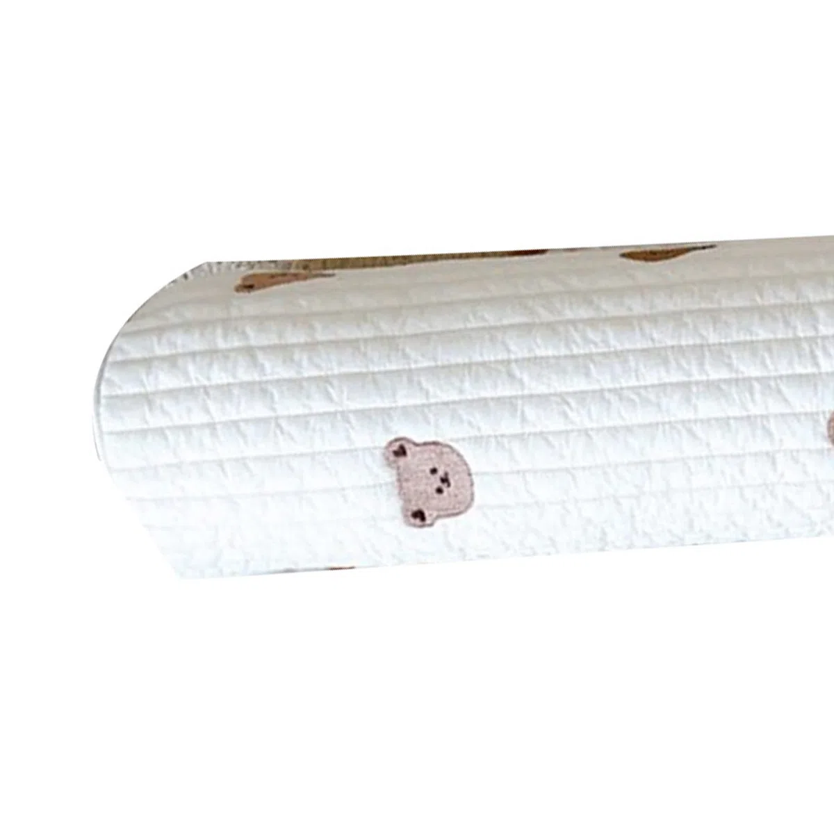 Pilipane Almohada para El Cuerpo del Bebé, Almohada para Dormir Lateral Antivuelco para Bebé, Cojín De Apoyo para El Cuello De Algodón Suave(Oso)