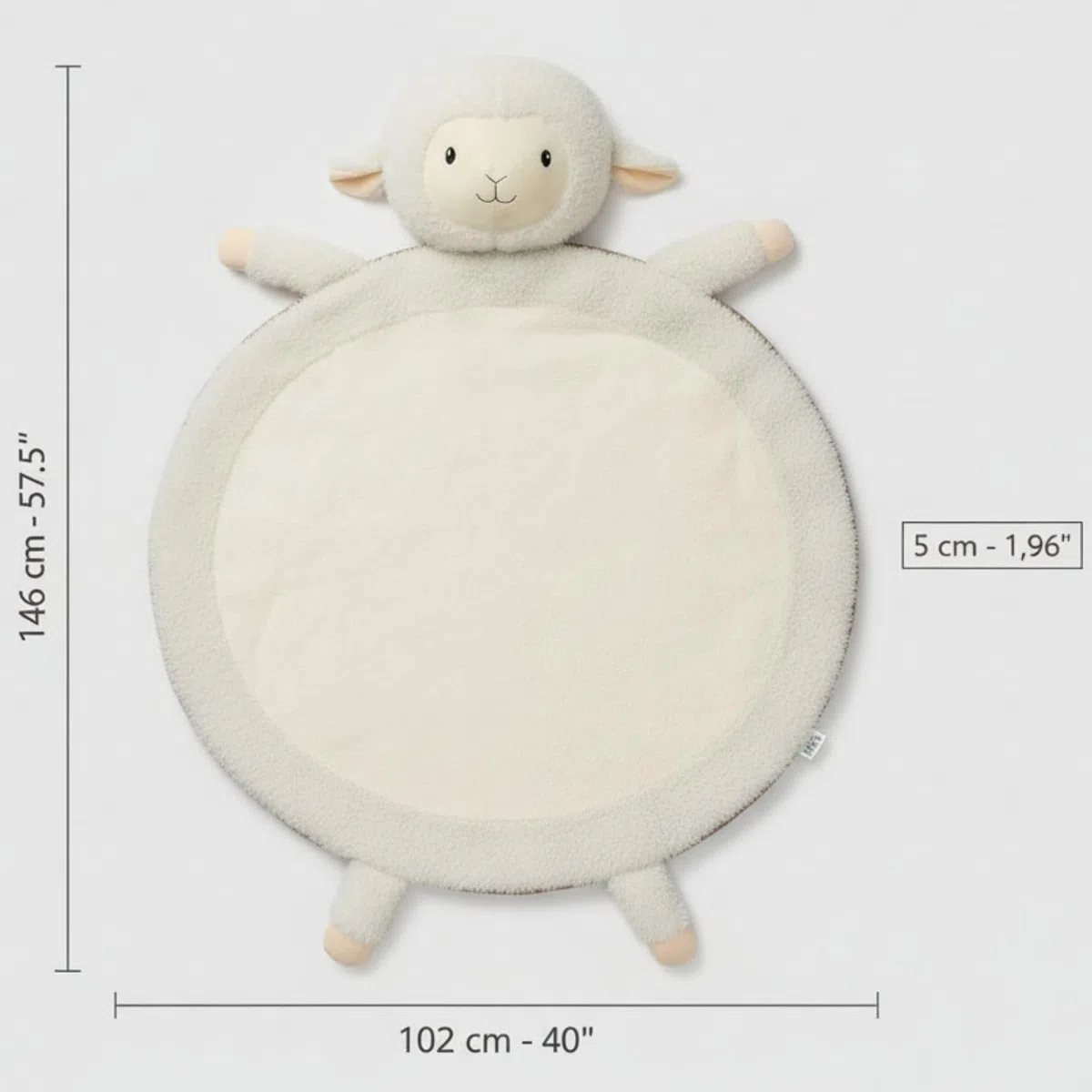 Manta de Juego Bebé XL Acolchada y Antideslizante | Alfombra Infantil de Suelo y Gateo, 100% Algodón Suave. Cojín de Peluche Lavable. Regalo Original Recién Nacido/Baby Shower.
